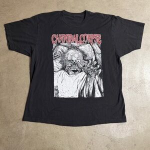 Cannibal CorpseBand T-Shirt Zombie Logo Death Metal Music Black NO SIZE TAG